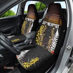 New Zealand and Australia ANZAC Day Car Seat Cover Soldier and Last Post Camouflage Pattern