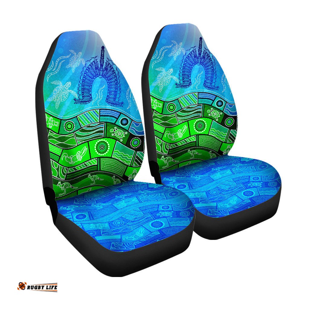 Aboriginal Torres Strait Islands Car Seat Cover Towards The Light