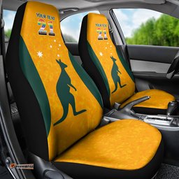 Custom Australia Matildas Pride With Kangaroo Car Seat Cover