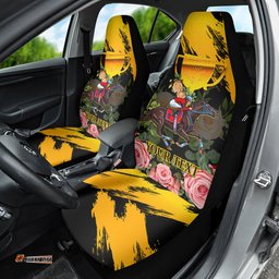 Personalised Australia Melbourne Cup Day Car Seat Cover Horse Racing Trophy With Roses 02
