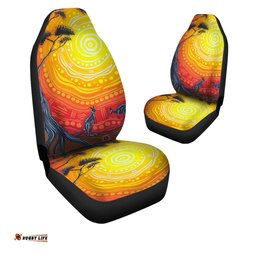 Special Aboriginal Car Seat Covers Australians 01 Kangaroo