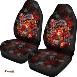 Aboriginal Car Seat Covers Indigenous Fish Hand Art
