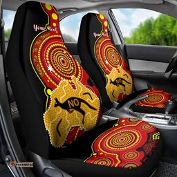 Personalised Australia Indigenous Car Seat Cover We Are All Australian Vote NO To The Voice