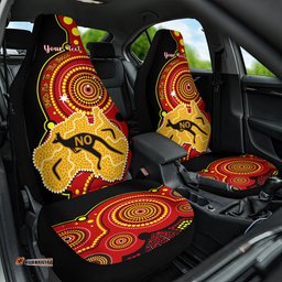 Personalised Australia Indigenous Car Seat Cover We Are All Australian Vote NO To The Voice
