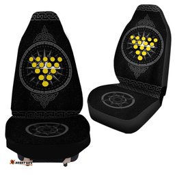 Cornwall Celtic Car Seat Covers Celtic Compass With Cornish Symbols