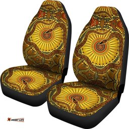 Car Seat Covers Australian Aboriginal Snake Rainbow Serpent