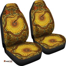 Car Seat Covers Australian Aboriginal Snake Rainbow Serpent
