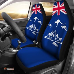 Car Seat Covers Sydney Opera Seat Covers Kangaroo Aus Flag Universal Fit
