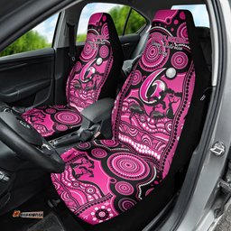 Sydney Sixers Cricket Car Seat Cover Happy Australia Day Aboriginal Art