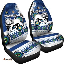 Bulldogs Car Seat Covers Special Indigenous