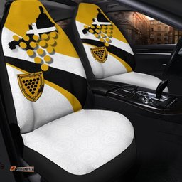 Cornwall Celtic Car Seat Covers Cornish Flag With Duke of Cornwall