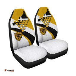 Cornwall Celtic Car Seat Covers Cornish Flag With Duke of Cornwall