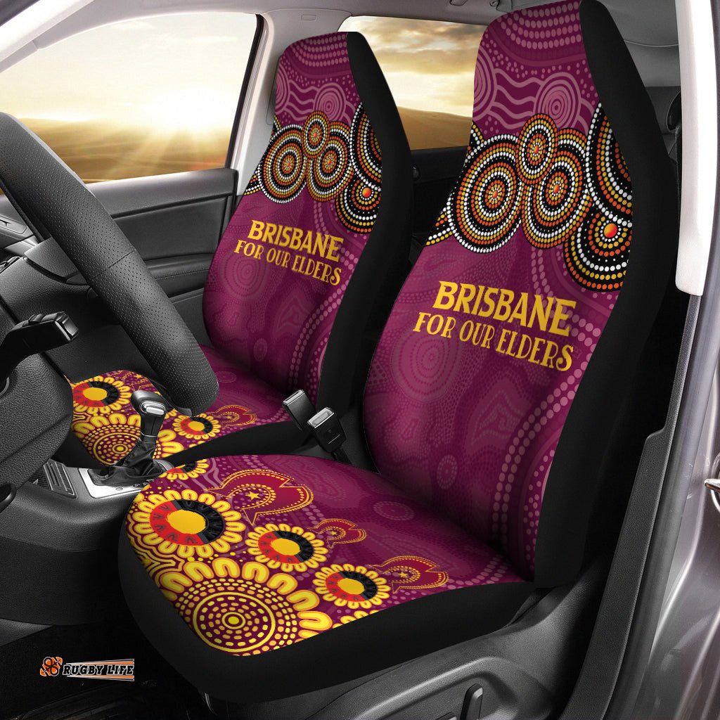 Australia Brisbane City Naidoc Snug Car Seat Covers Custom Brisbane City For Our Elders Car Seat Covers