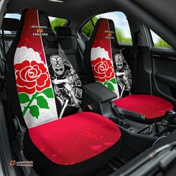 New Zealand And England Rugby Car Seat Cover World Cup All Black Combine Red Roses