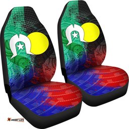 Aboriginal Car Seat Covers, Australia NAIDOC Week Indigenous Flag Style