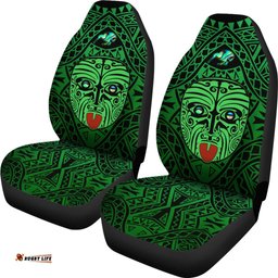 Integrity Maori Ta Moko Car Seat Covers Kiwi and Paua Green
