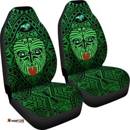 Integrity Maori Ta Moko Car Seat Covers Kiwi and Paua Green