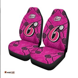 Sydney Sixers Car Seat Covers Aboriginal Dot Painting