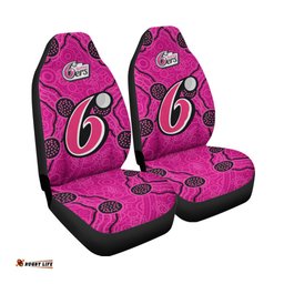 Sydney Sixers Car Seat Covers Aboriginal Dot Painting