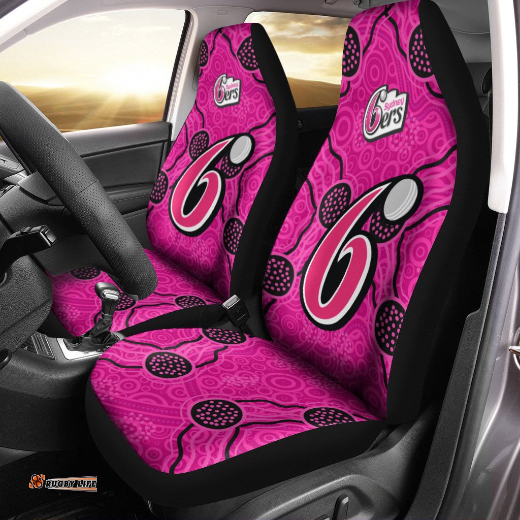 Sydney Sixers Car Seat Covers Aboriginal Dot Painting