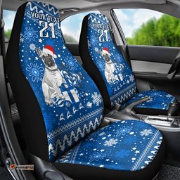 Custom Bulldogs Rugby Car Seat Cover Christmas Vibe
