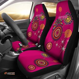 Sydney Car Seat Covers Sixers Indigenous Magenta