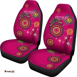 Sydney Car Seat Covers Sixers Indigenous Magenta