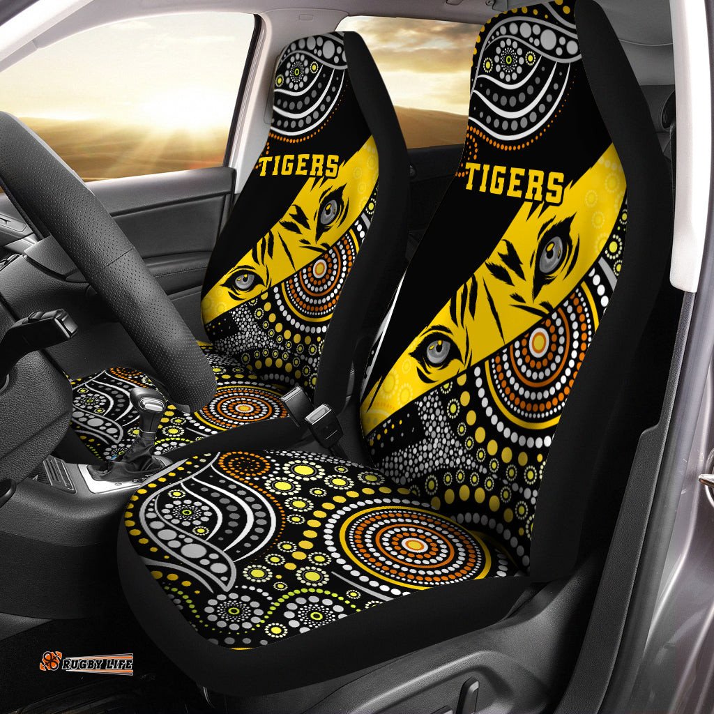 Richmond Indigenous Car Seat Covers Tigers Football
