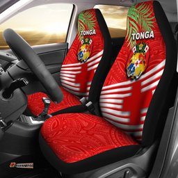 Tonga Car Seat Covers Coconut Leaves Rugby Style 07