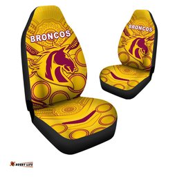 Broncos Indigenous Car Seat Cover Gold