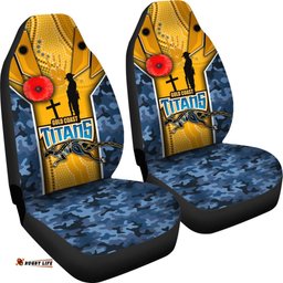 Titans Car Seat Covers Gold Coast ANZAC Day Armor Version