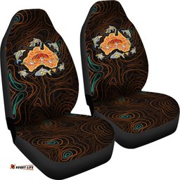 Australia Map Aboriginal Animals Urulu Seat Covers