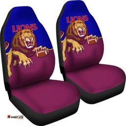 Brisbane Car Seat Covers Lions Three Stripes
