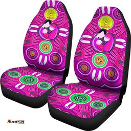 Car Seat Covers Aboriginal Family With Dot Painting art 07