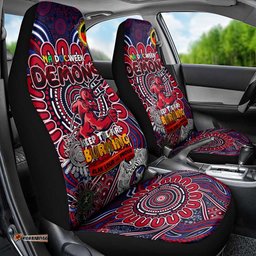 Melbourne Demons NAIDOC Week 2024 Car Seat Cover Mascot Football