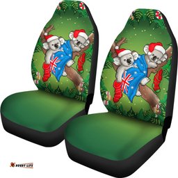 Christmas Car Seat Covers Australia Flag with Koala Ugly Christmas