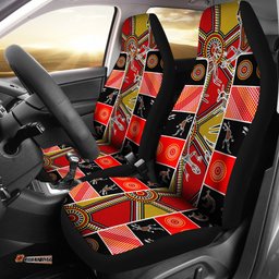 Aboriginal Car Seat Covers, Kangaroo Dot Painting Patterns