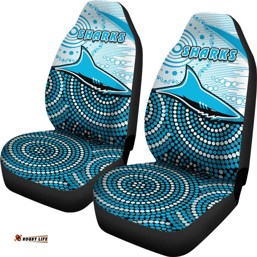Sharks Car Seat Covers Cronulla Indigenous Unique
