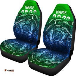 Custom Torres Strait Islands Car Seat Covers Blue