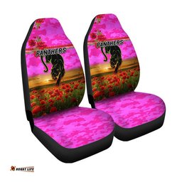 Penrith Panthers ANZAC Car Seat Cover Poppy Flowers Vibes Pink