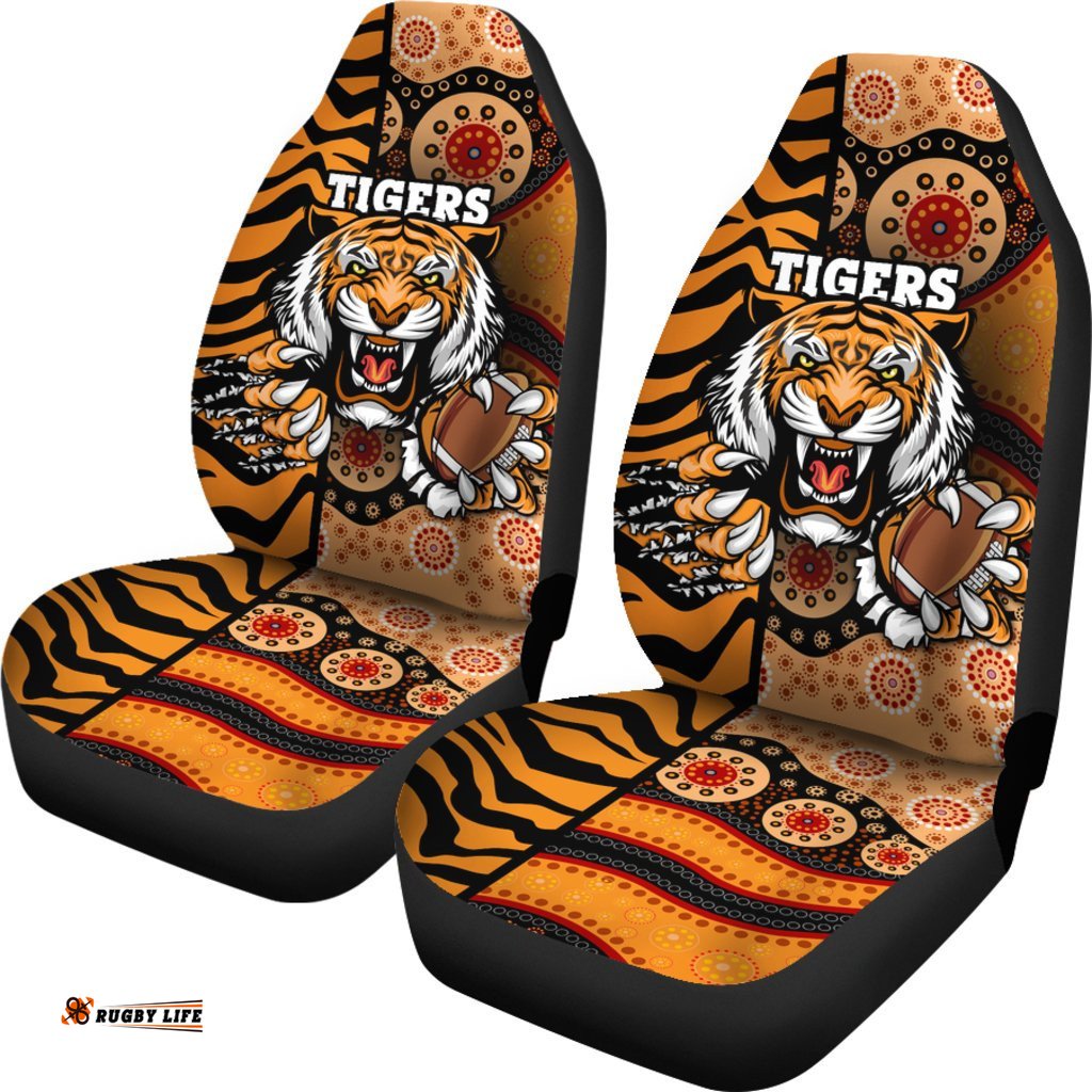 Tigers Car Seat Covers Wests Tiger Skin Style