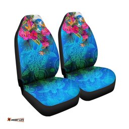 Car Seat Cover Torres Strait Blue Sea With Hibiscus