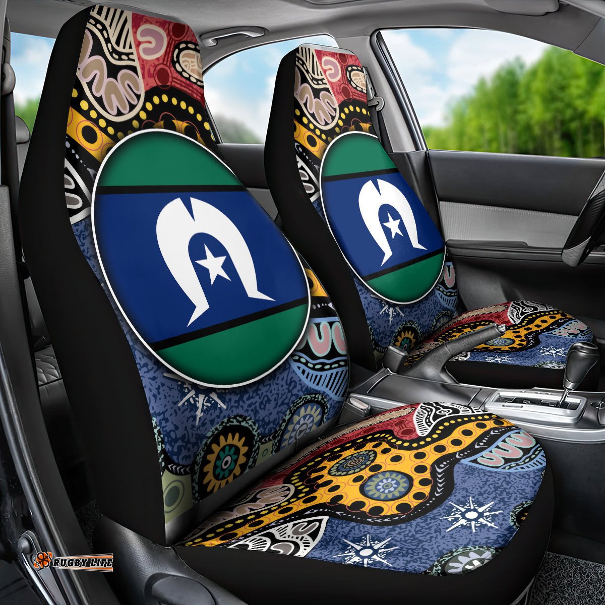 Torest Trait Islands Mix Aboriginal Pattern Car Seat Cover 09