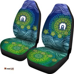 Torres Strait Islanders Car Seat Covers Aboriginal Turtle