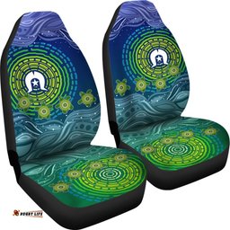Torres Strait Islanders Car Seat Covers Aboriginal Turtle