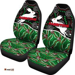 Rabbitohs Car Seat Cover Aboriginal