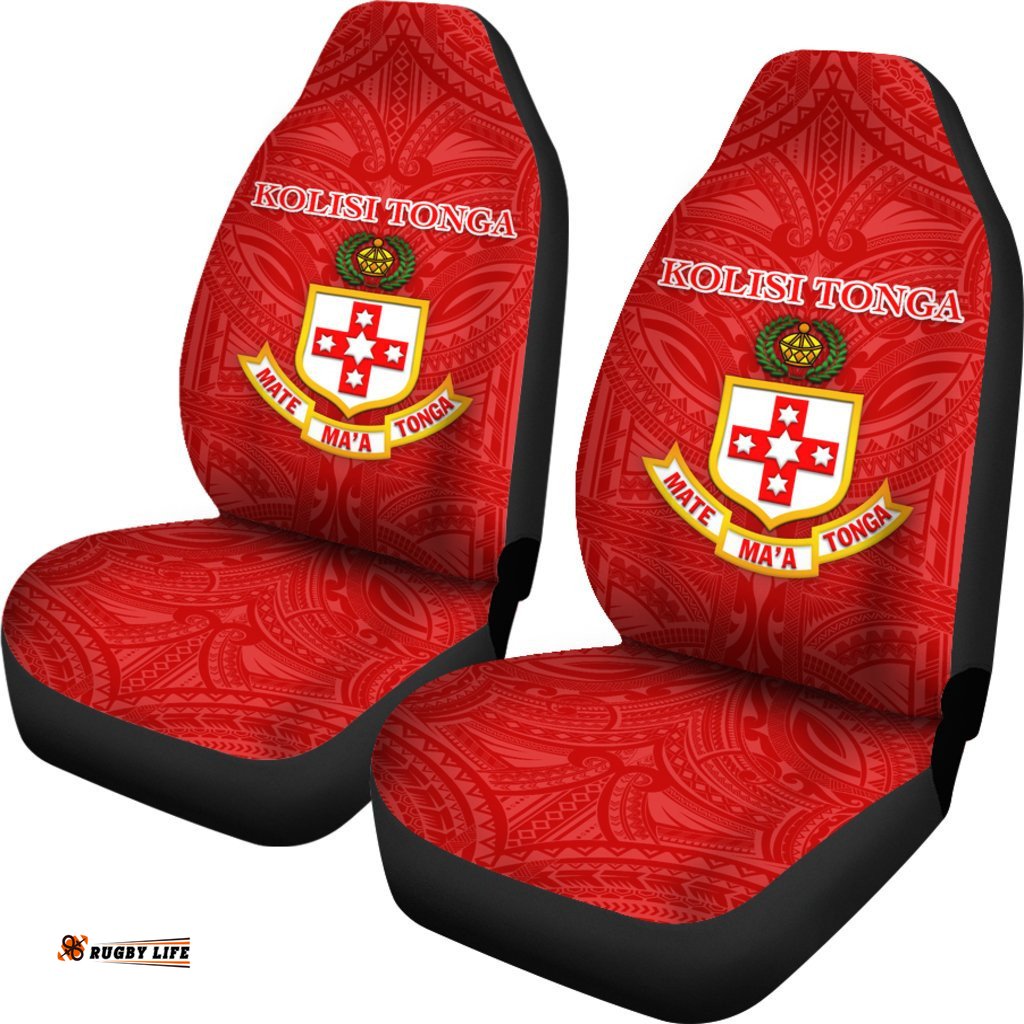 Kolisi Tonga Car Seat Covers Mate Ma'a Tonga Unique Rugby Style 07