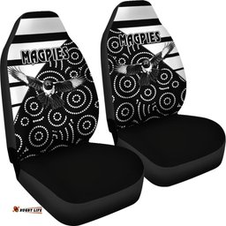 Western Suburbs Magpies Car Seat Covers Simple Indigenous