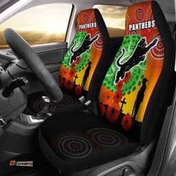 Panthers ANZAC Day Car Seat Covers Indigenous Lest We Forget