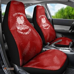 New Zealand Christmas Car Seat Cover Silver Fern Mix Kiwi Bird Ver01